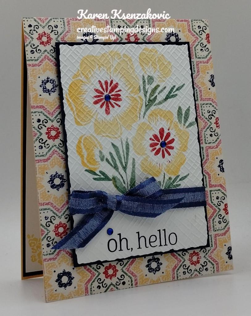 Stampin' Up! Lovely & Lasting Hello 3 creativestampingdesigns.com