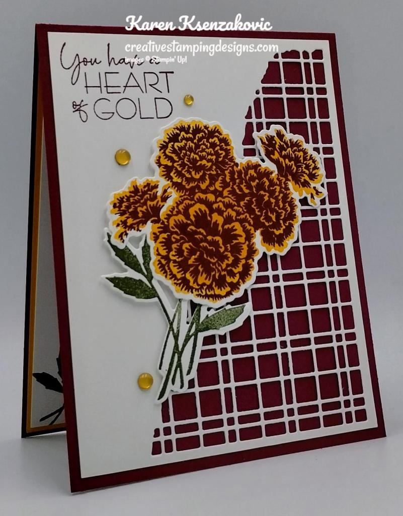Stampin' Up! Marigold Moments Split Card 3 creativestampingdesigns.com