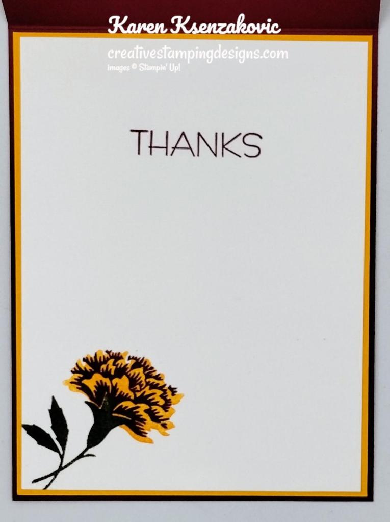 Stampin' Up! Marigold Moments Split Card 5 creativestampingdesigns.com