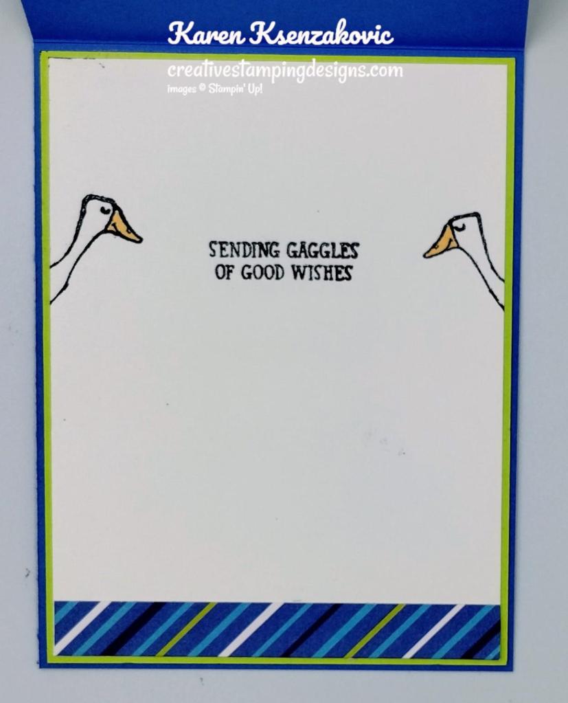 Stampin' Up! Silly Goose Birthday 5 creativestampingdesigns.com