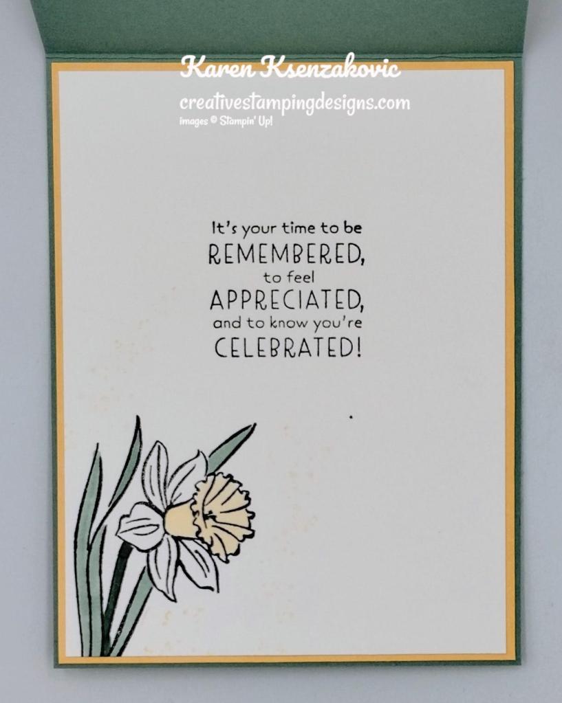 Stampin' Up! Daffodil Daydream Mother's Day 5 creativestampingdesigns.com