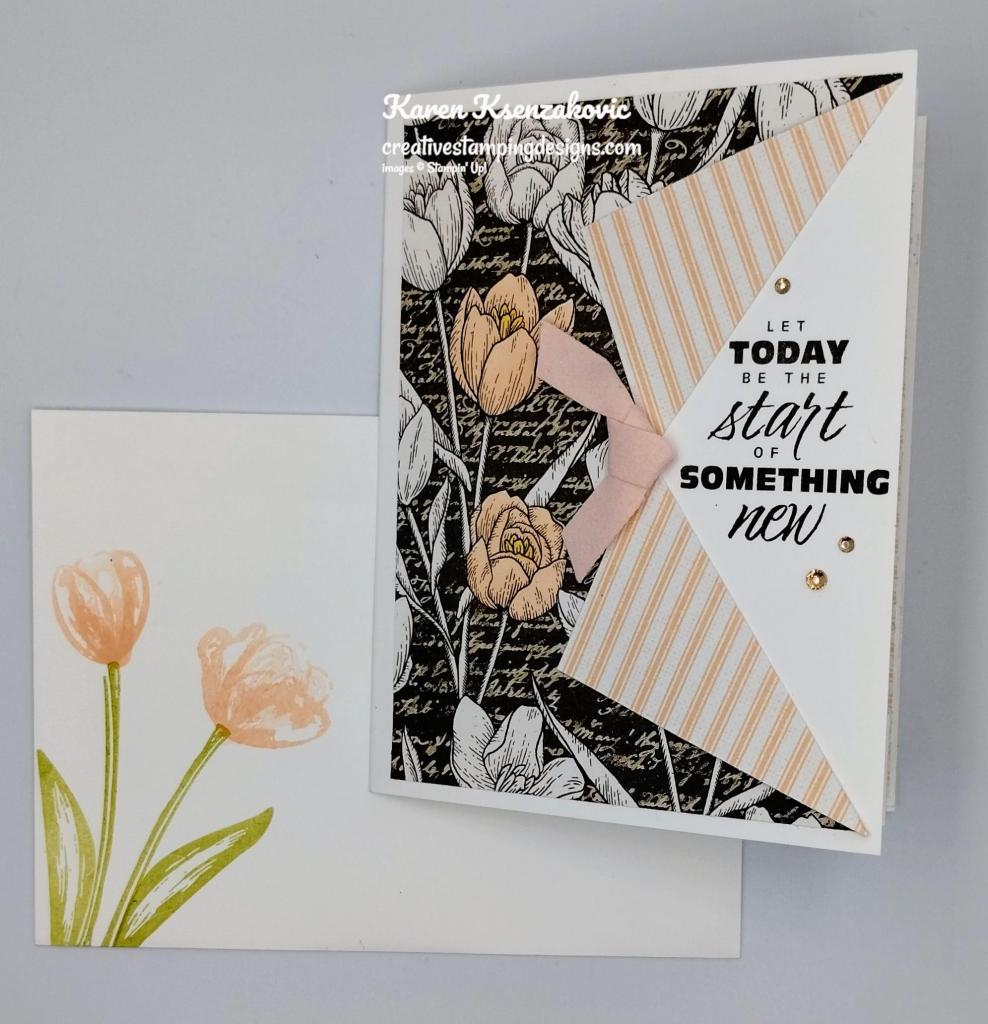 Stampin' Up! Flowering Tulips Fun Fold 6 creativestampingdesigns.com