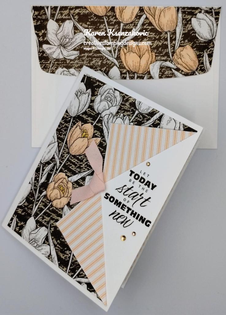 Stampin' Up! Flowering Tulips Fun Fold 7 creativestampingdesigns.com