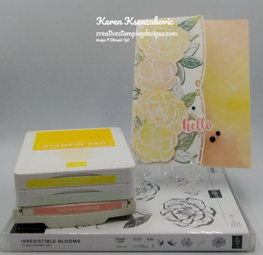 Stampin' Up! Irresistible Blooms Hello 1 creativestampingdesigns.com