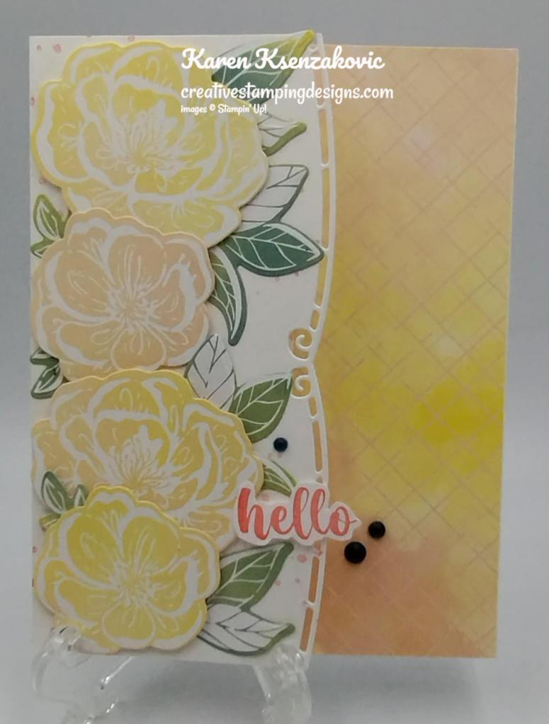 Stampin' Up! Irresistible Blooms Hello 2 creativestampingdesigns.com