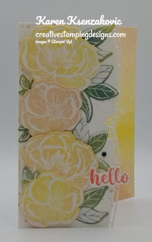 Stampin' Up! Irresistible Blooms Hello 3 creativestampingdesigns.com