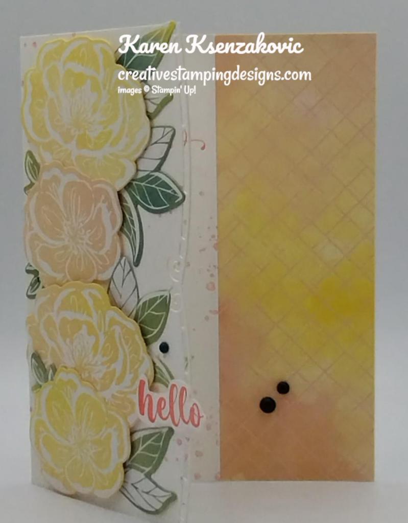 Stampin' Up! Irresistible Blooms Hello 4 creativestampingdesigns.com