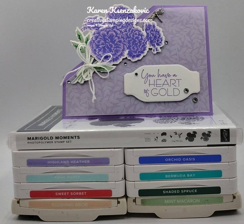 Stampin' Up! Marigold Moments Fun Fold 1 creativestampingdesigns.com
