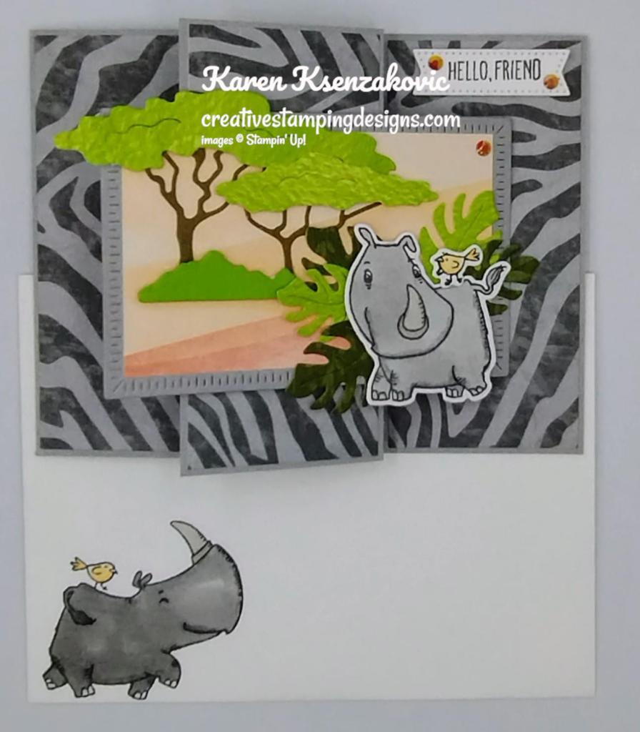 Stampin' Up! Rhino Ready Fun Fold 6 creativestampingdesigns.com