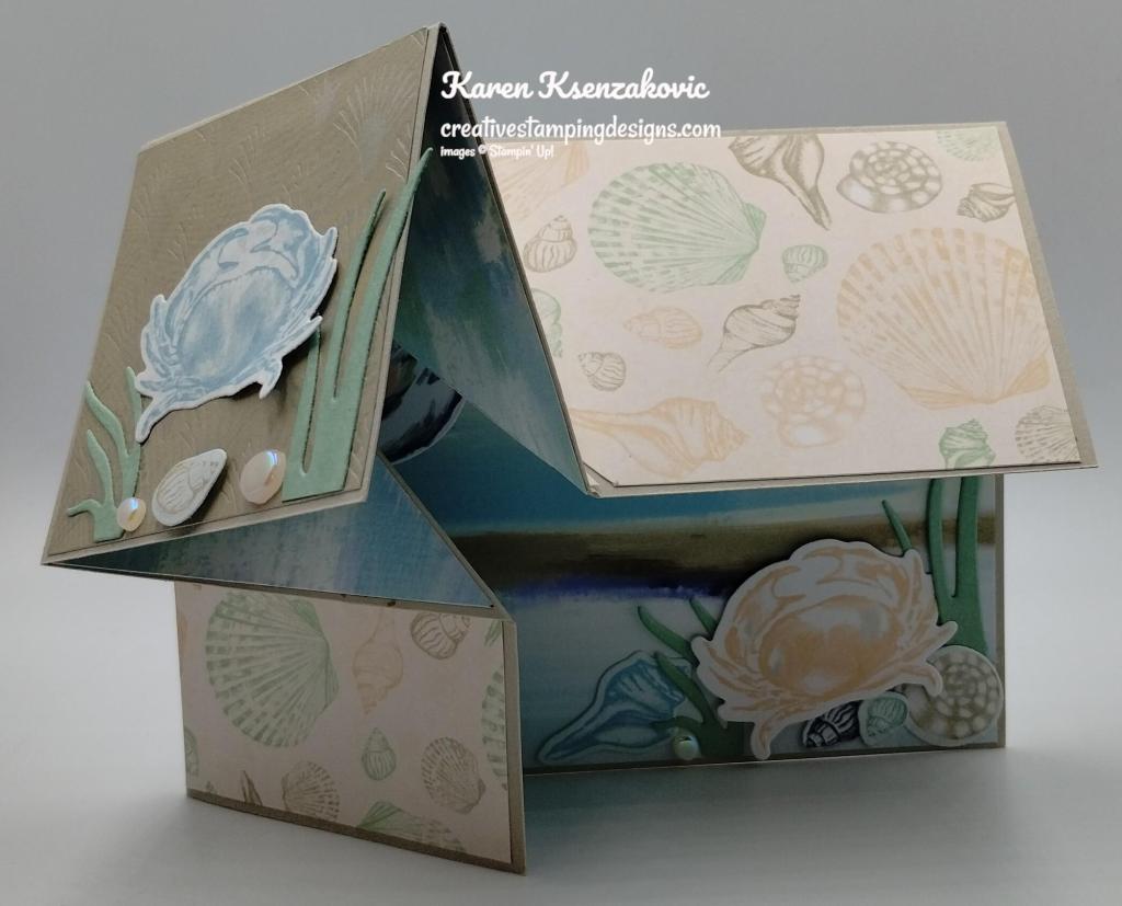 Stampin' Up! Seaside Bay Fun Fold 3 creativestampingdesigns.com