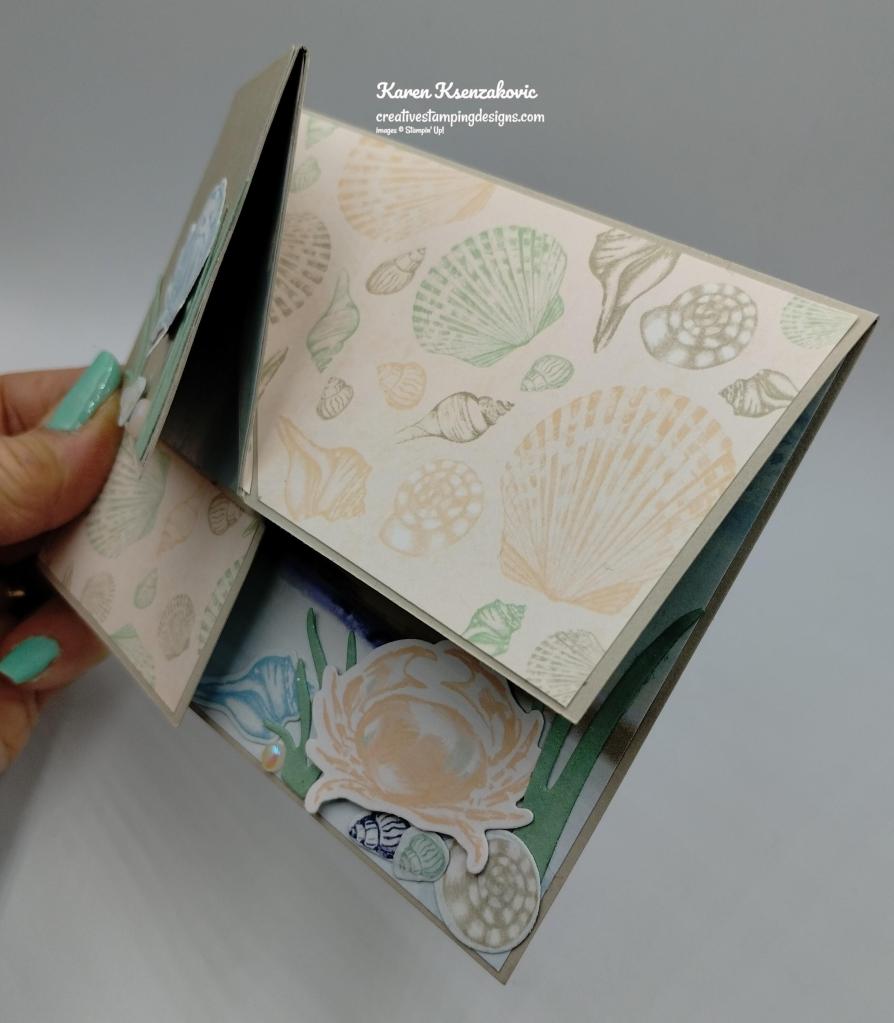 Stampin' Up! Seaside Bay Fun Fold 4 creativestampingdesigns.com