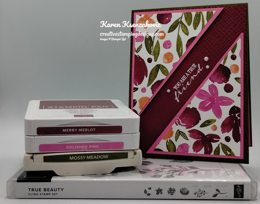 Stampin' Up! True Beauty CAS 1 creativestampingdesigns.com