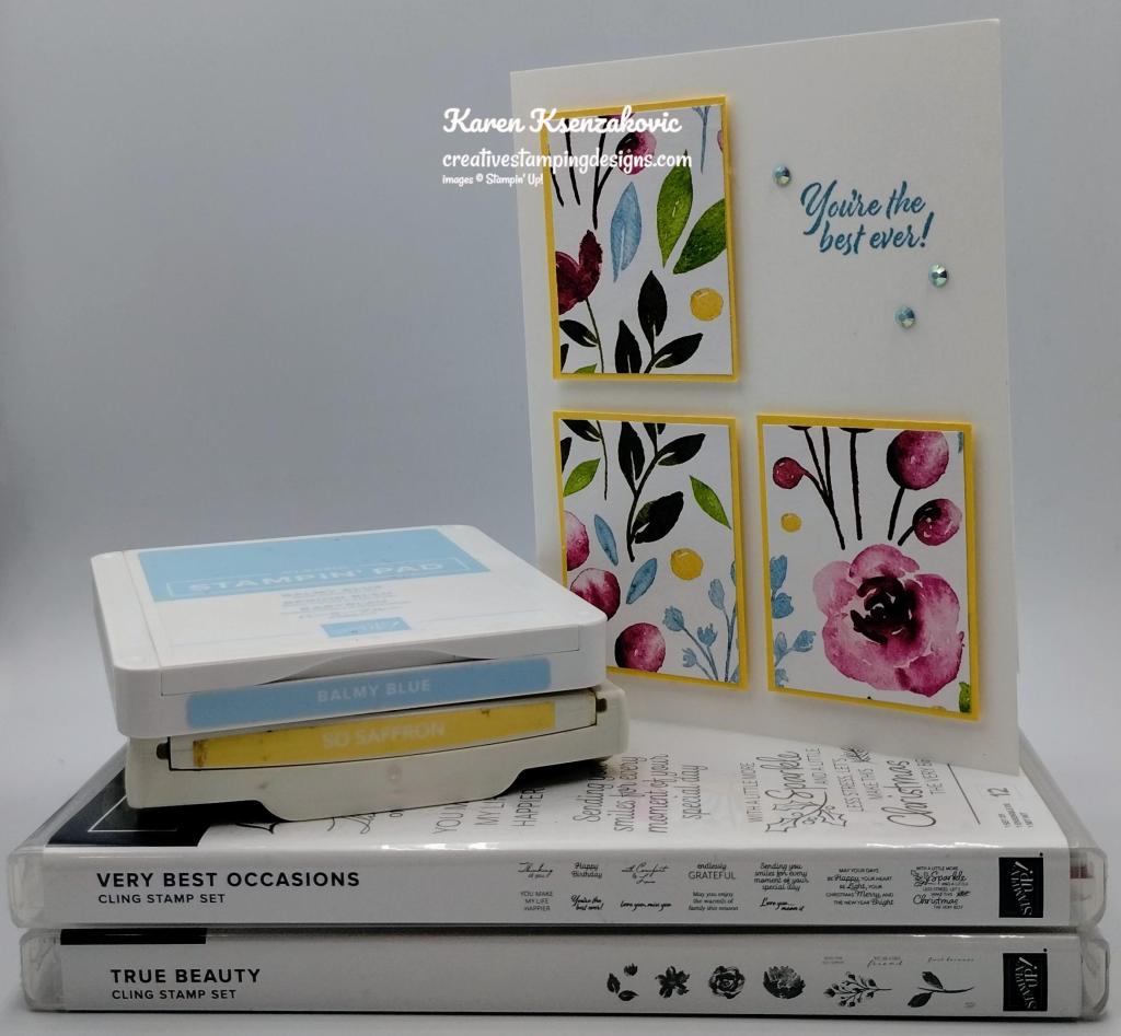Stampin' Up! Very Best Occasions CAS 1 creativestampingdesigns.com