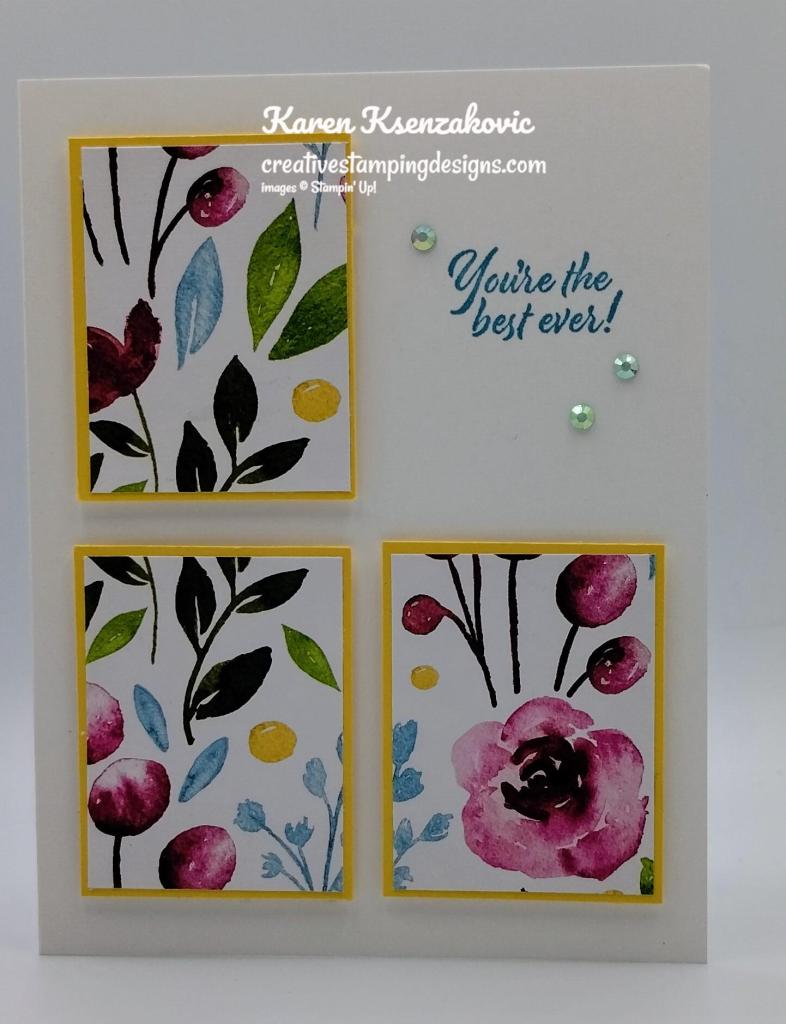 Stampin' Up! Very Best Occasions CAS 2 creativestampingdesigns.com