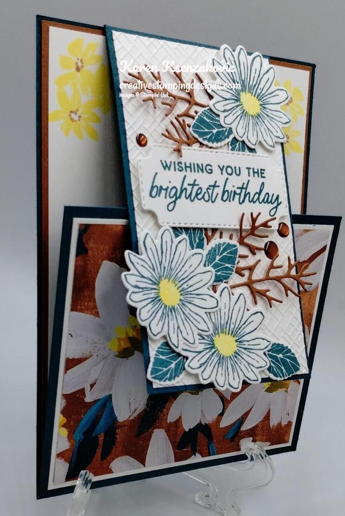 Stampin' Up! Cheerful Daisies Fun Fold 3 creativestampingdesigns.com