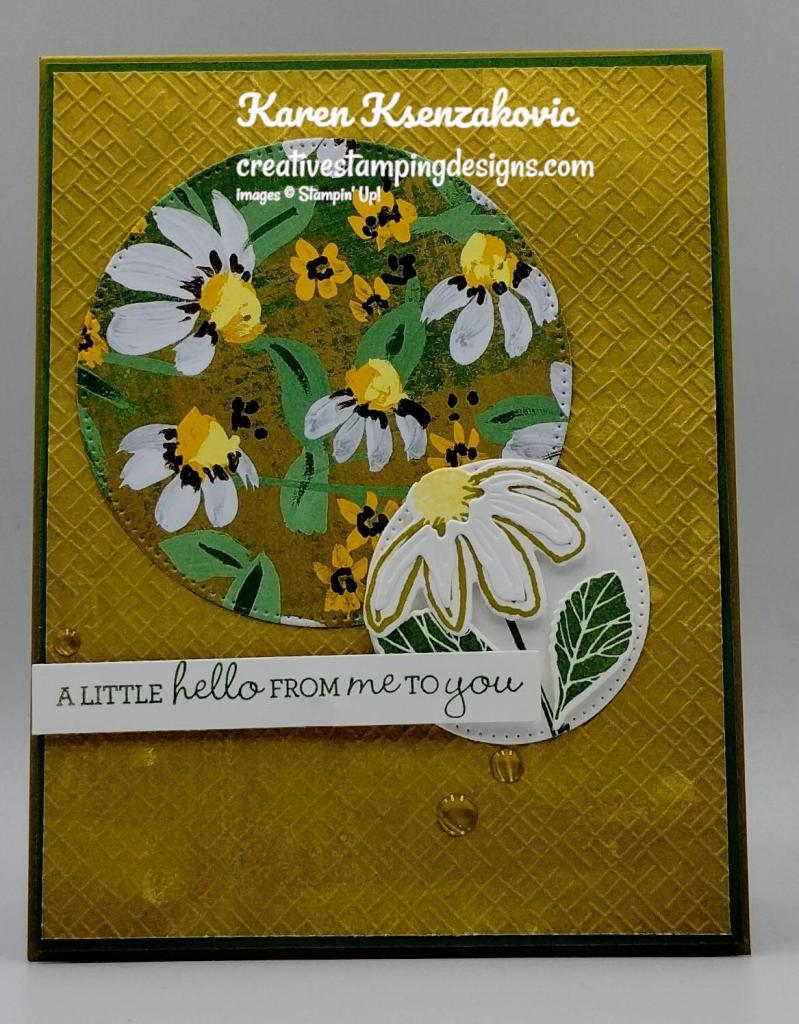 Stampin' Up! Cheerful Daisies Little Hello 2 creativestampingdesigns.com