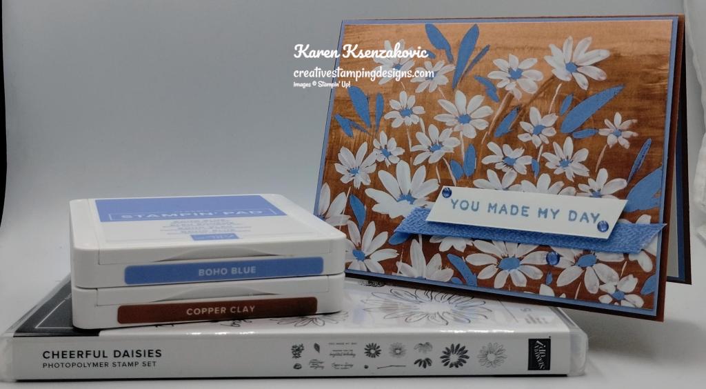 Stampin' Up! Cheerful Daisies CAS 1 creativestampingdesigns.com