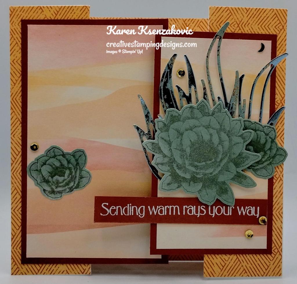 Stampin' Up! Desert Details Fun Fold 2 creativestampingdesigns.com