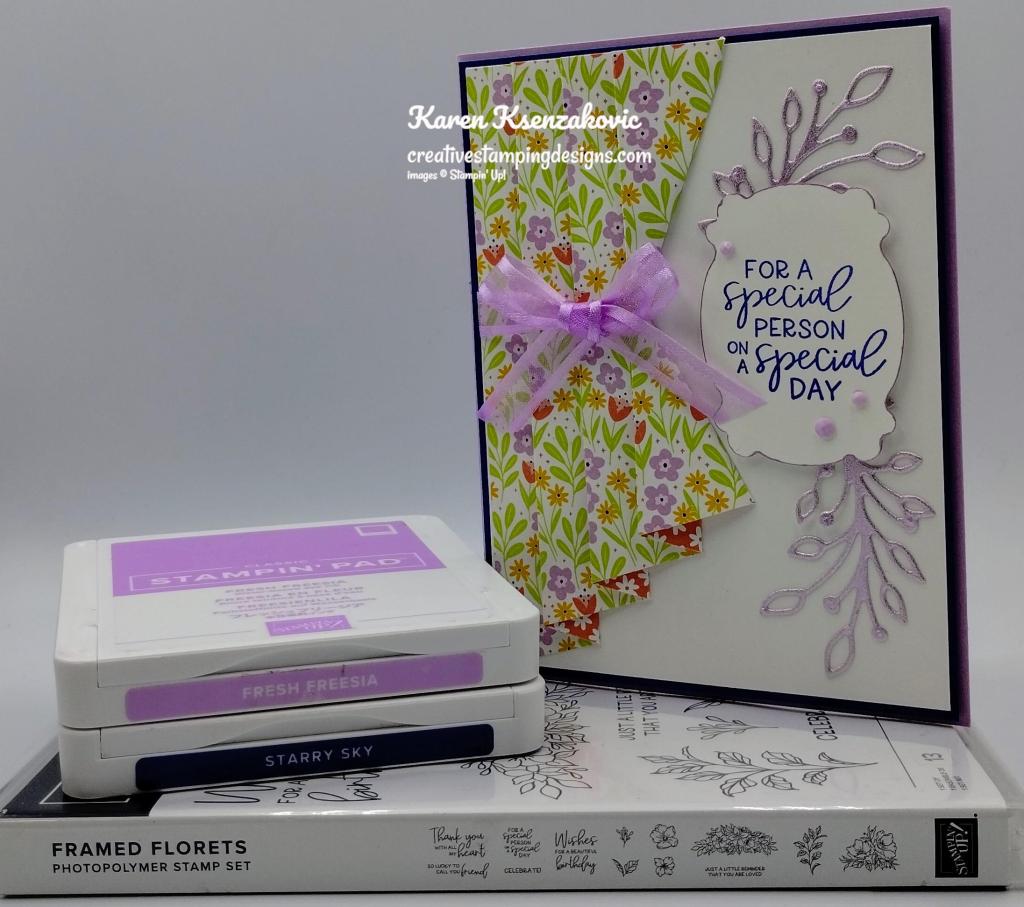 Stampin' Up! Framed Florets Fun Fold 1 creativestampingdesigns.com