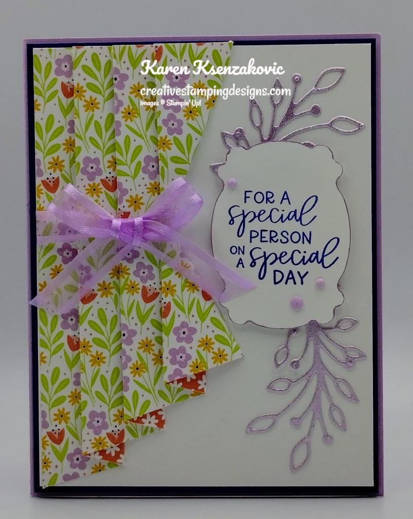 Stampin' Up! Framed Florets Fun Fold 2 creativestampingdesigns.com