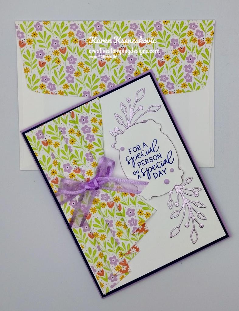 Stampin' Up! Framed Florets Fun Fold 7 creativestampingdesigns.com