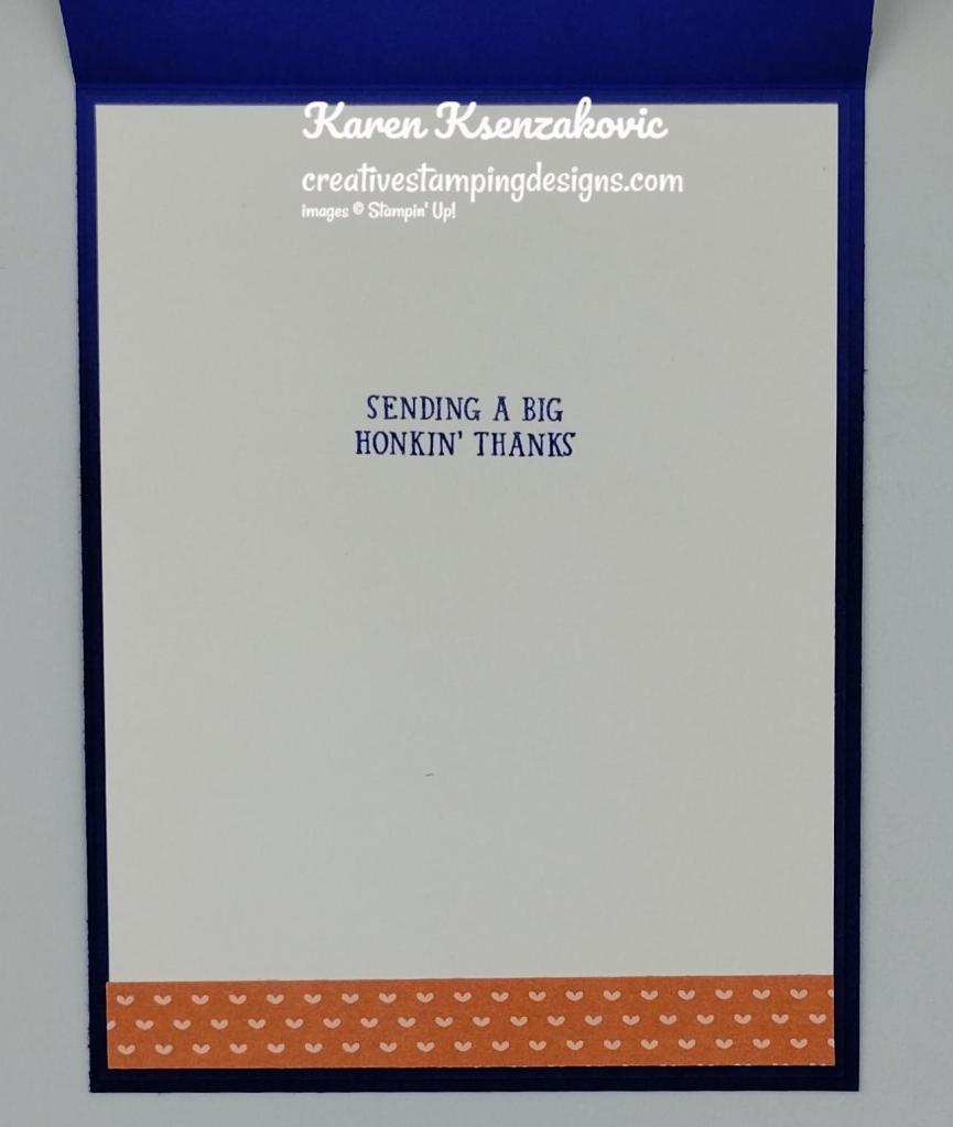 Stampin' Up! Silly Goos Thanks 5 creativestampingdesigns.com