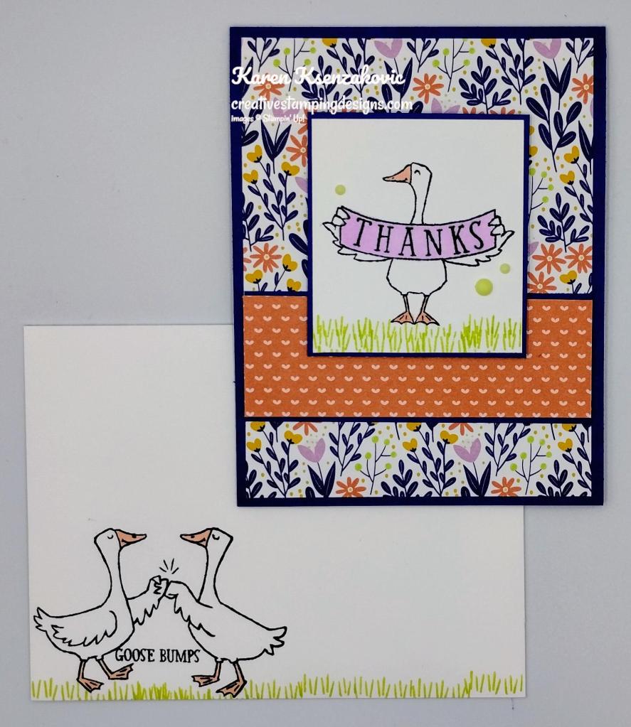 Stampin' Up! Silly Goos Thanks 6 creativestampingdesigns.com