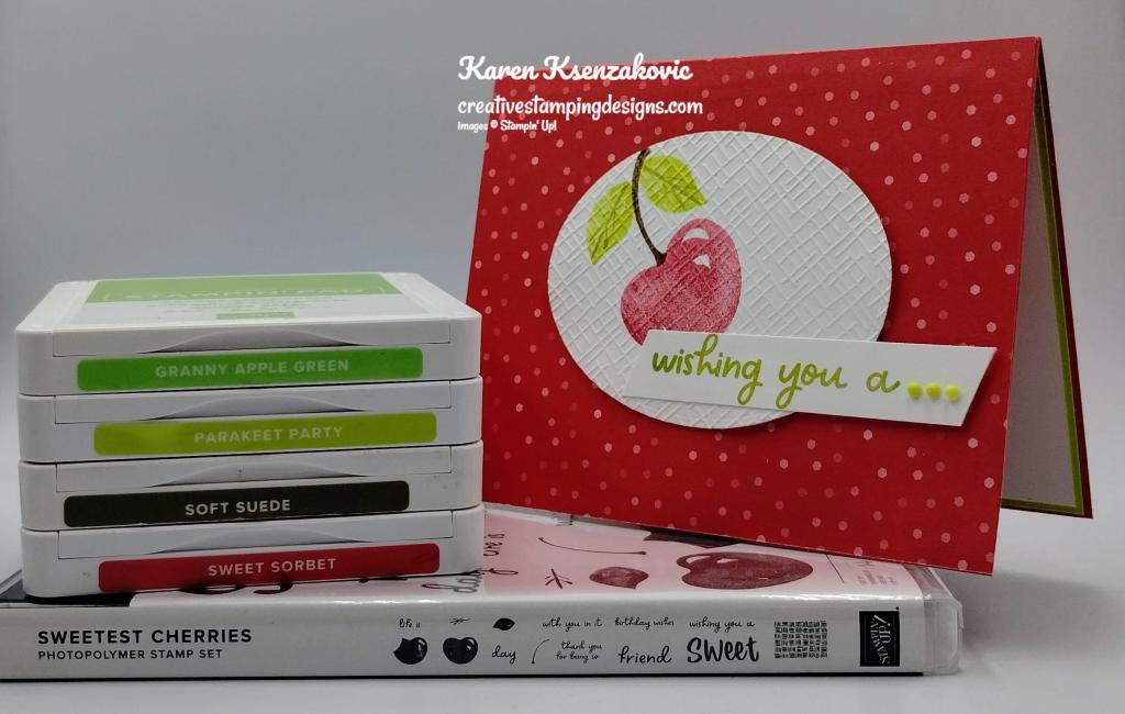Stampin' Up! Sweetest Cherries CAS 1 creativestampingdesigns.com
