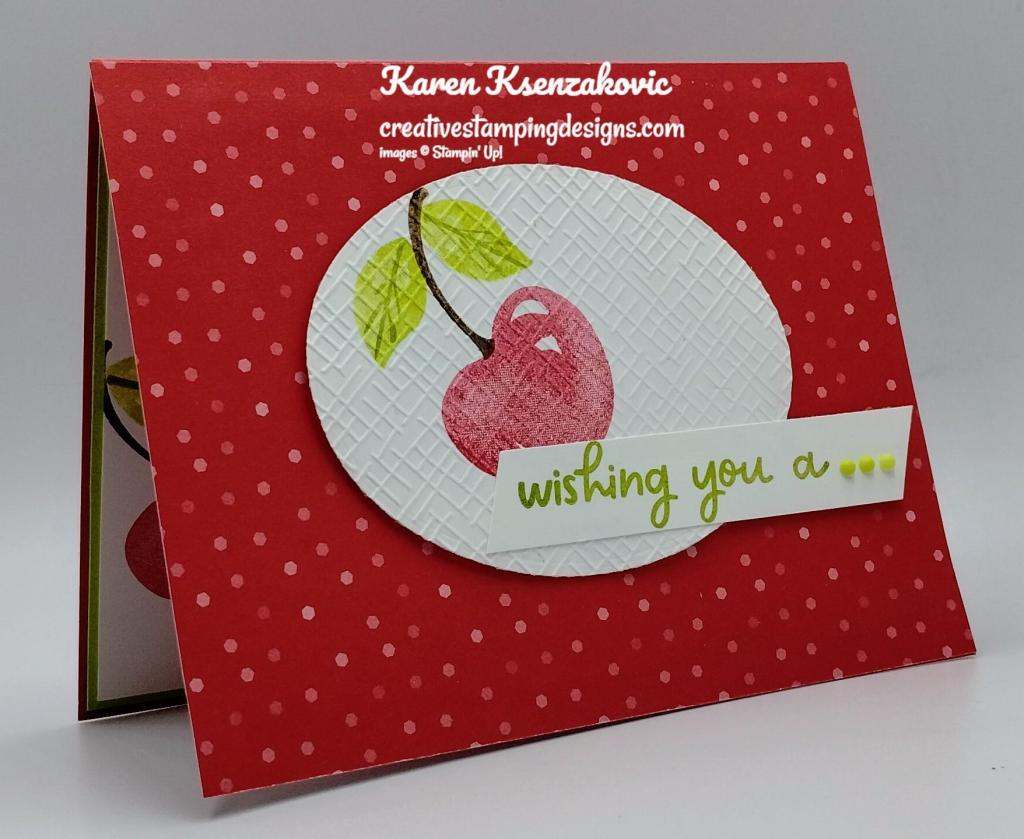 Stampin' Up! Sweetest Cherries CAS 3 creativestampingdesigns.com