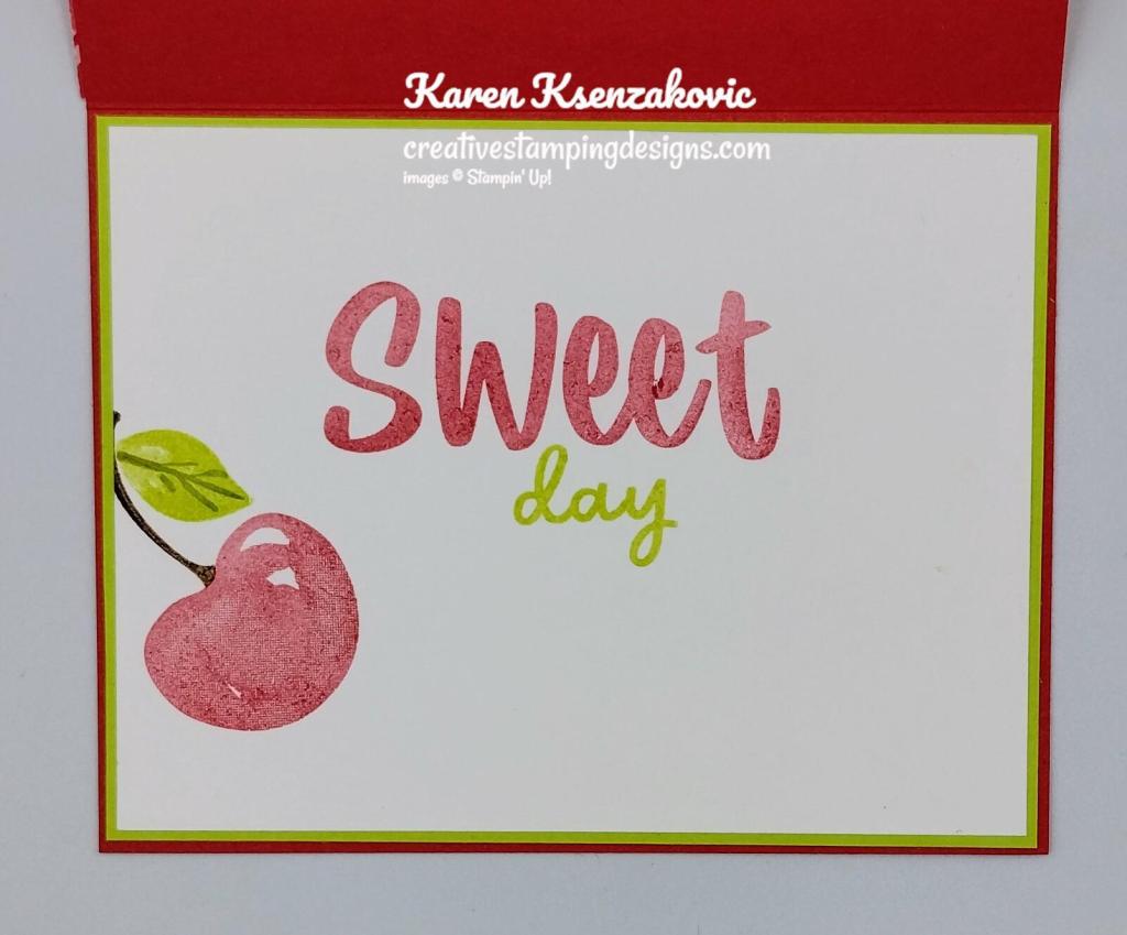 Stampin' Up! Sweetest Cherries CAS 5 creativestampingdesigns.com