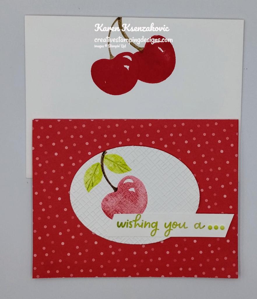 Stampin' Up! Sweetest Cherries CAS 6 creativestampingdesigns.com