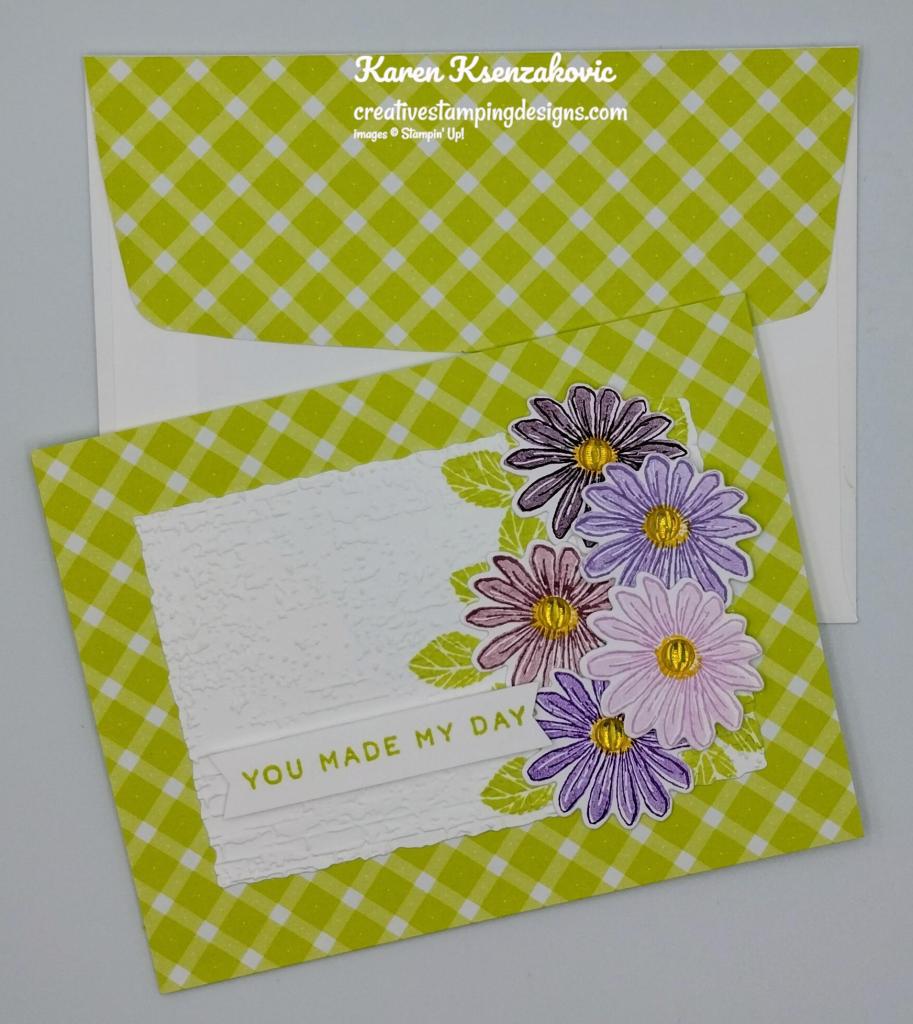 Stampin' Up! Cheerful Daisies in Purple 7 creativestampingdesigns.com