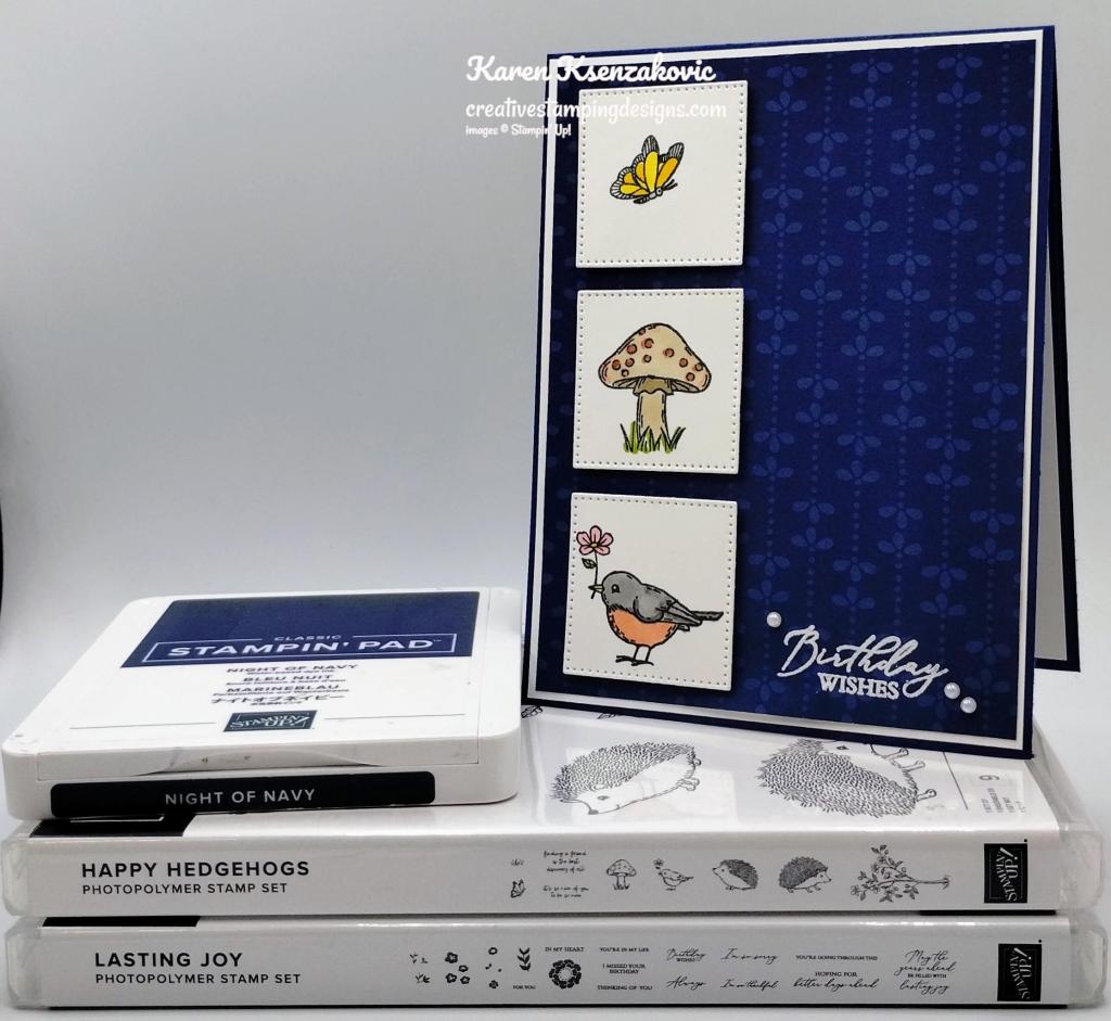 Stampin; Up! Happy Hedgehogs Birthday 1 creativestampingdesigns.com