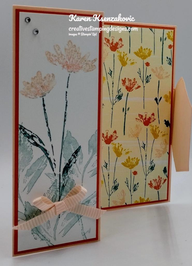 Stampin' Up! Inked & Tiled Fun Fold 3 creativestampingdesigns.com