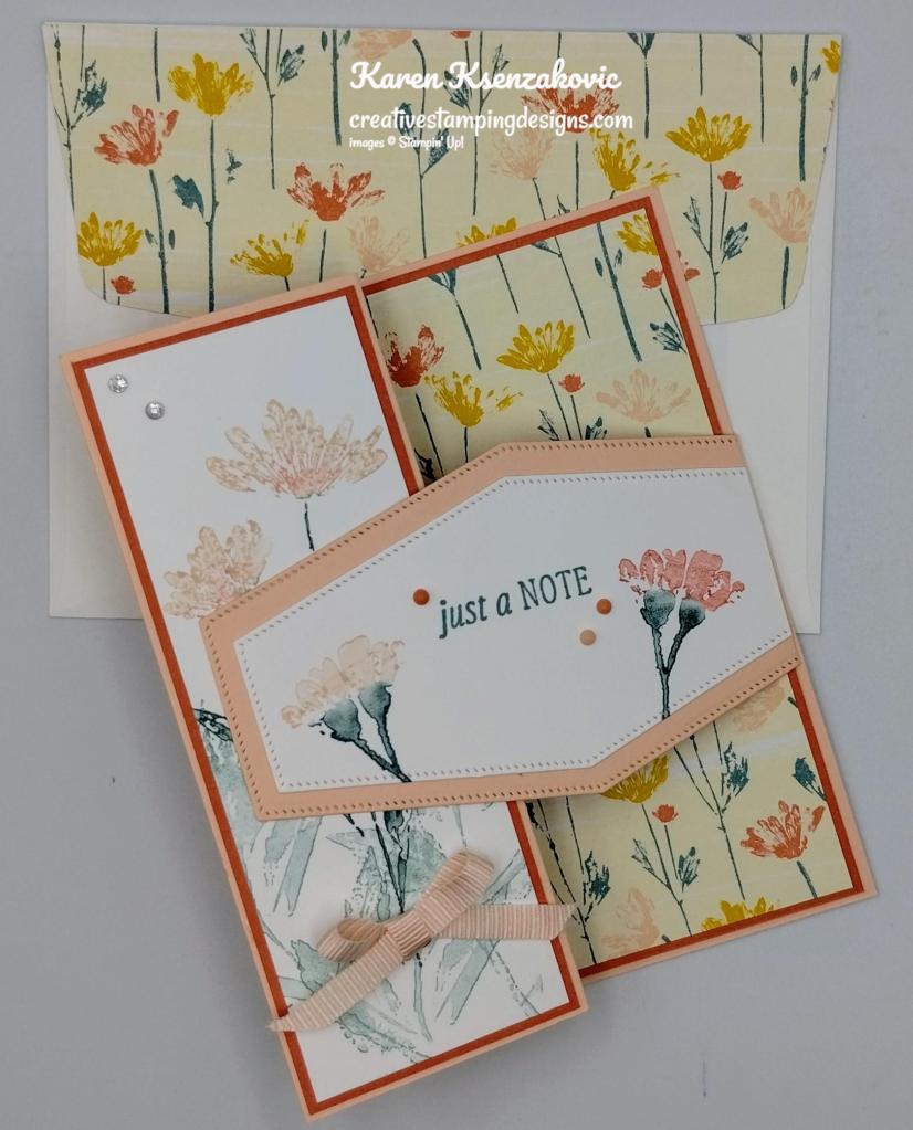 Stampin' Up! Inked & Tiled Fun Fold 7 creativestampingdesigns.com