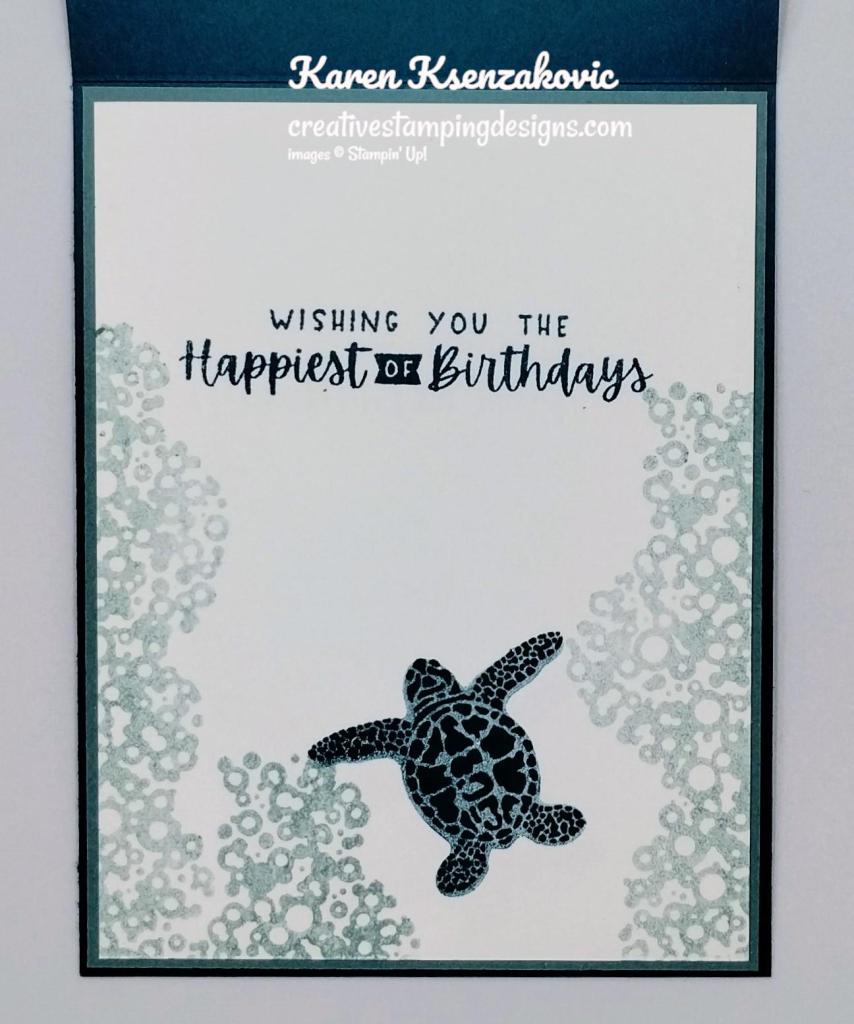 Stampin' Up! Sea Turtle Birthday 5 creativestampingdesigns.com