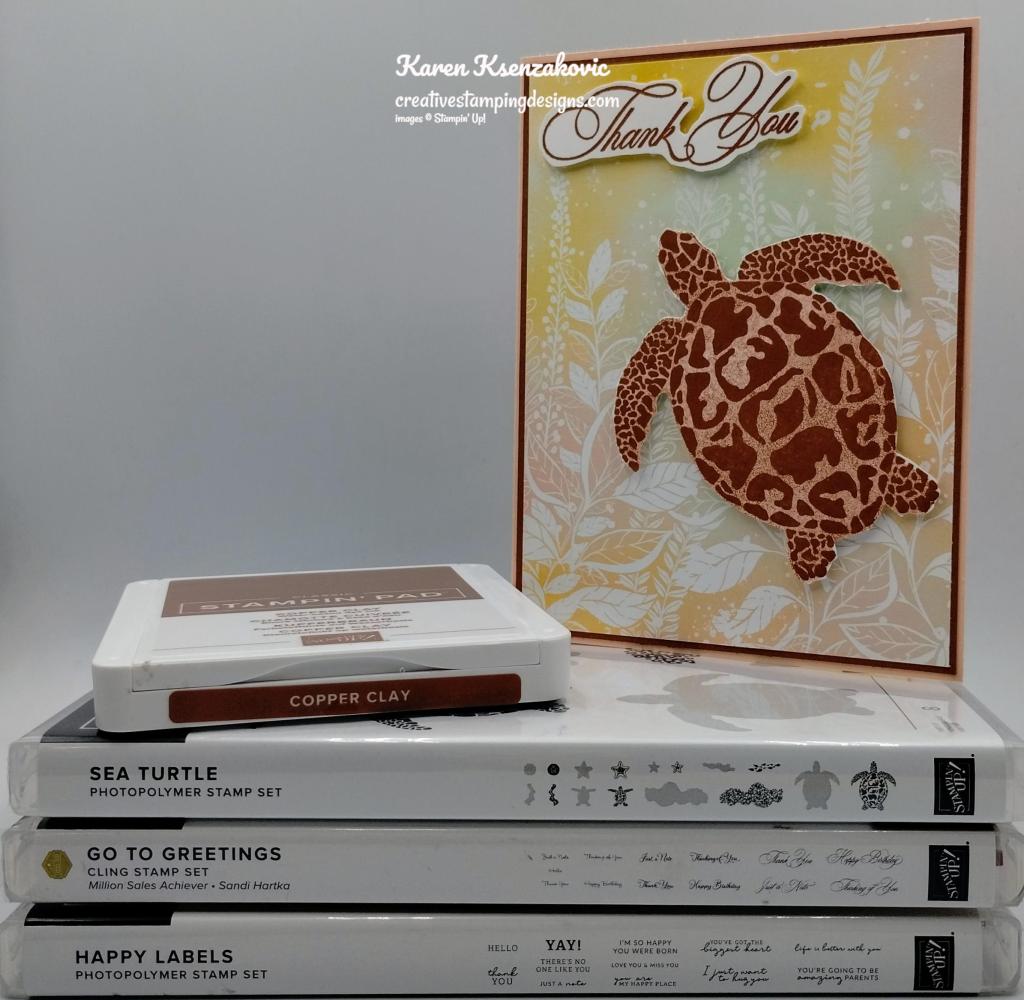 Stampin' Up! Sea Turtle CAS 1 creativestampingdesigns.com