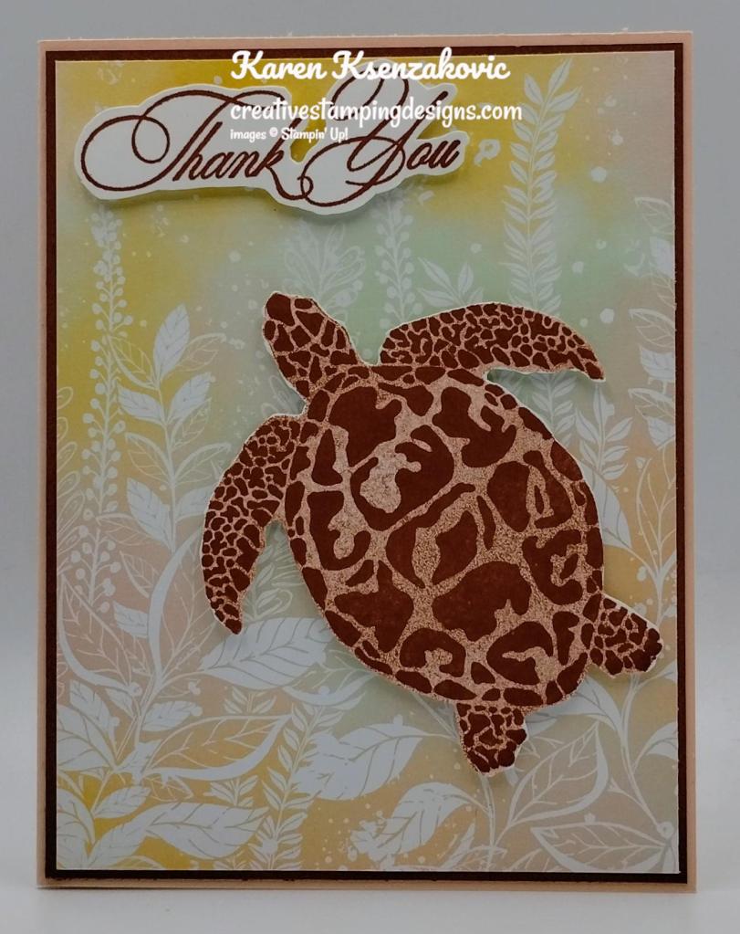 Stampin' Up! Sea Turtle CAS 2 creativestampingdesigns.com