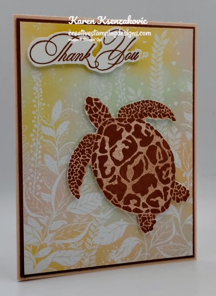 Stampin' Up! Sea Turtle CAS 4 creativestampingdesigns.com