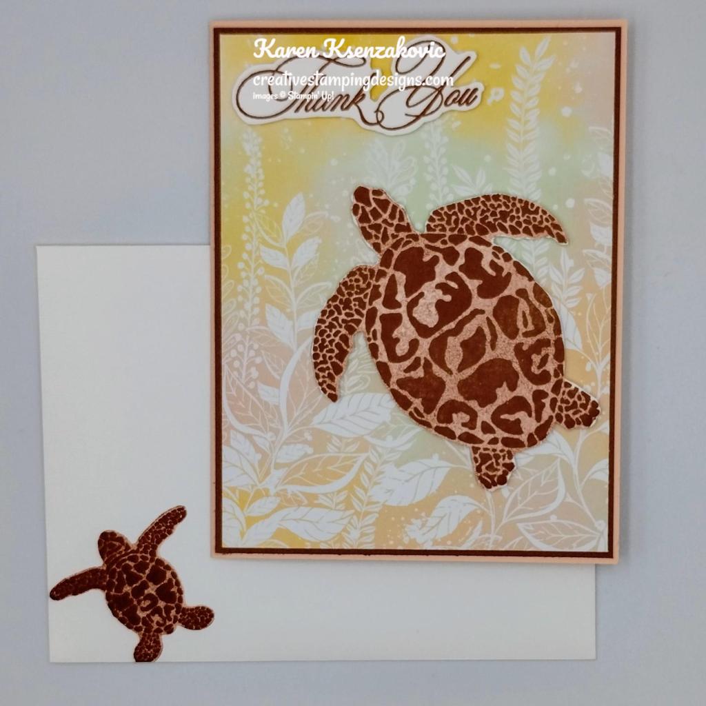 Stampin' Up! Sea Turtle CAS 6 creativestampingdesigns.com