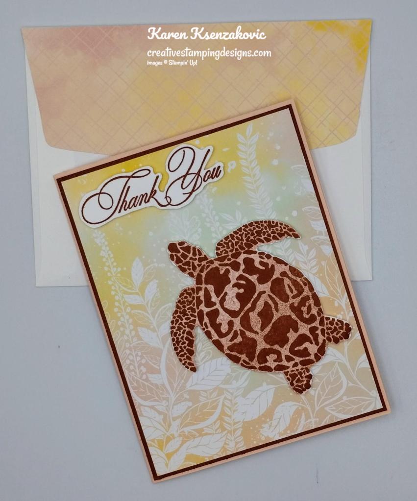 Stampin' Up! Sea Turtle CAS 7 creativestampingdesigns.com