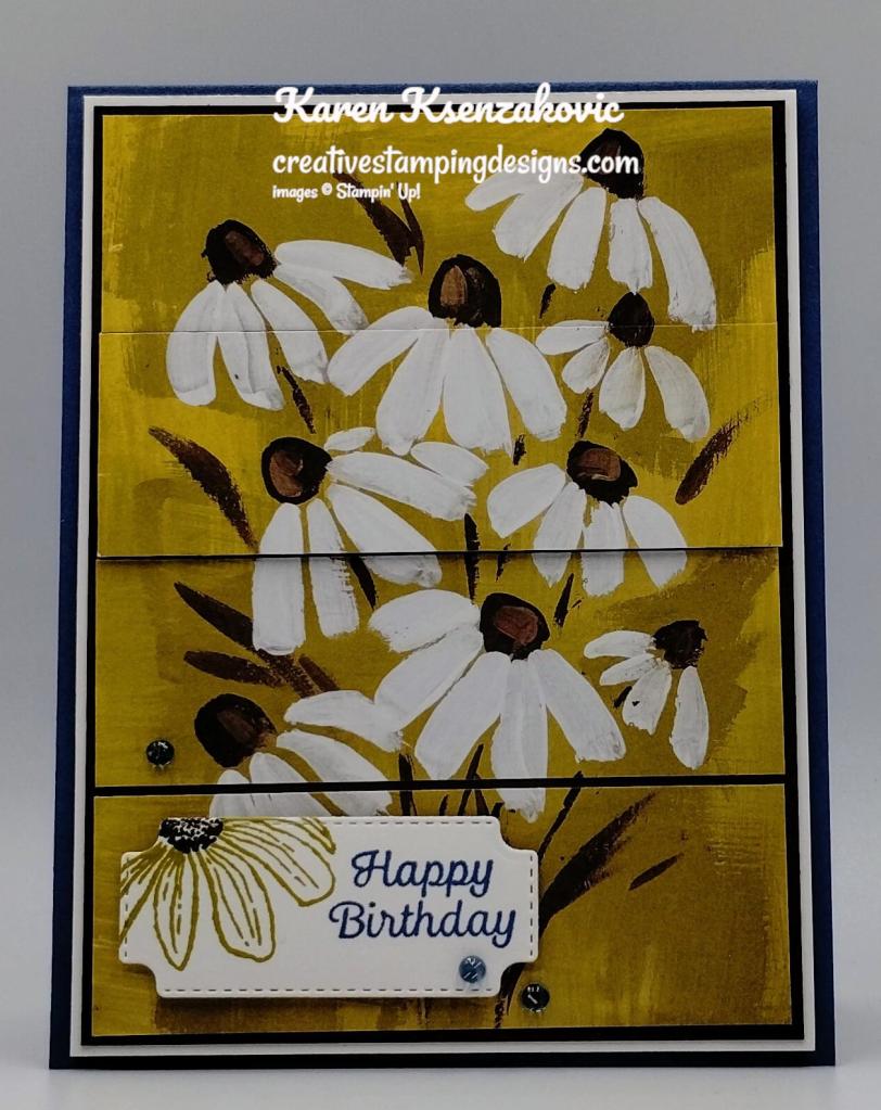 Stampin' Up! Cheerful Daisies Panel 2 creativestampingdesigns.com