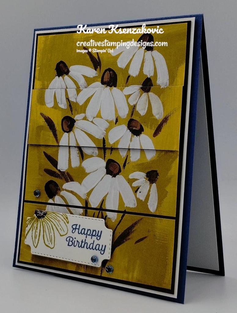 Stampin' Up! Cheerful Daisies Panel 3 creativestampingdesigns.com