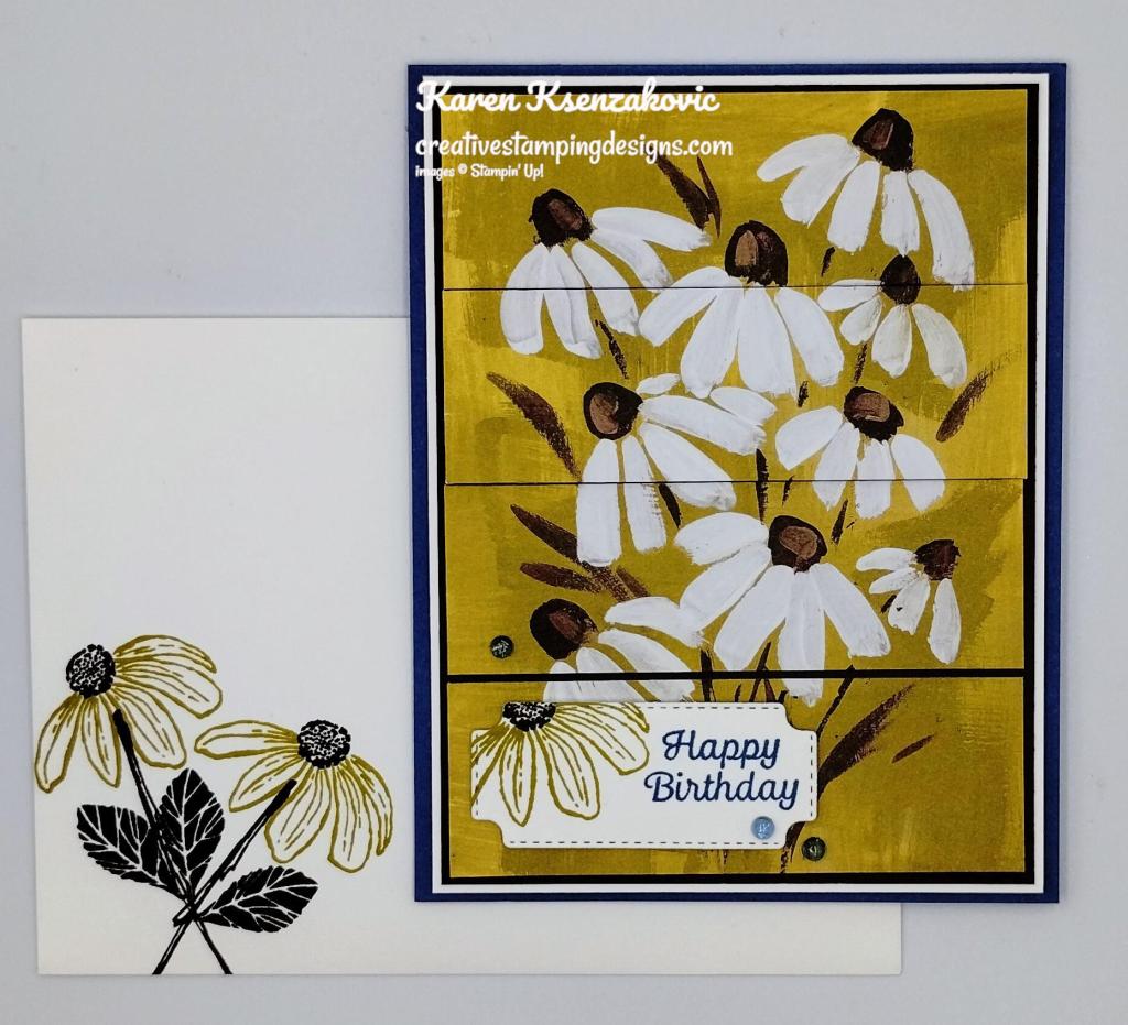 Stampin' Up! Cheerful Daisies Panel 6 creativestampingdesigns.com