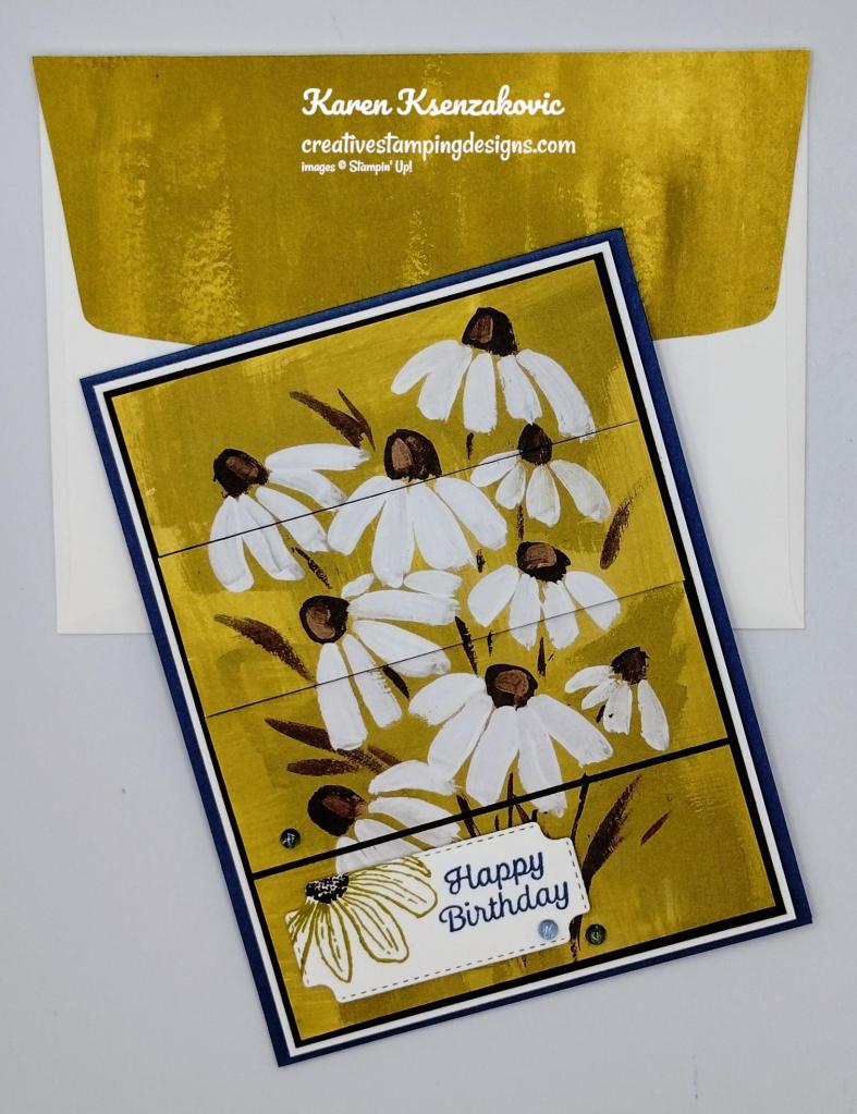 Stampin' Up! Cheerful Daisies Panel 7 creativestampingdesigns.com