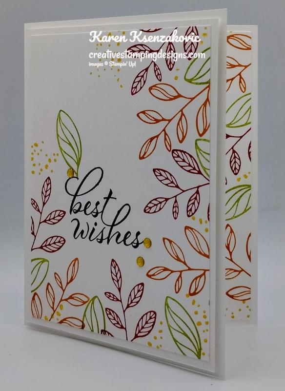 Stampin’ Up! Layering Leaves CAS | Creative Stamping Designs
