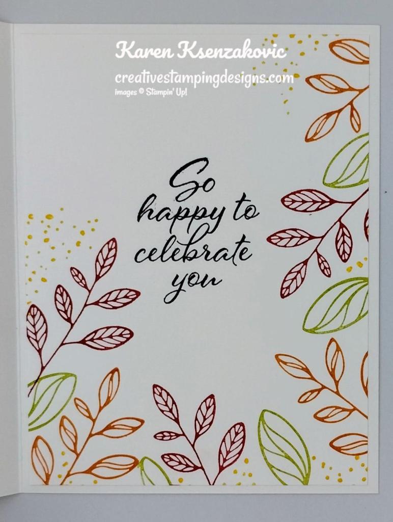 Stampin' Up! Layering Leaves CAS 5 creativestampingdesigns.com