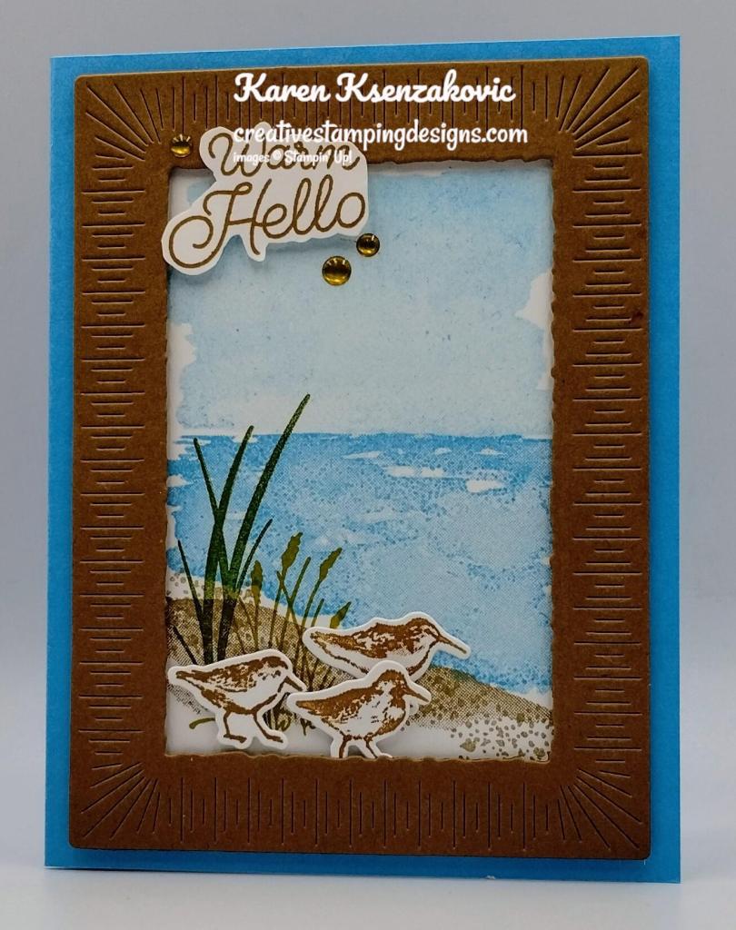 Stampin' Up! Oceanfront Framed 2 creativestampingdesigns.com