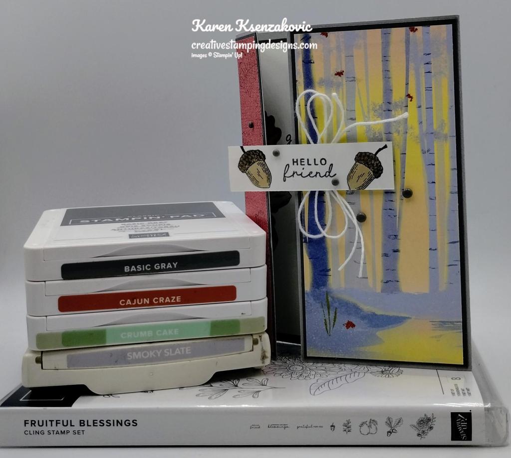 Stampin' Up! Fruitful Blessings Fun Fold 1 creativestampingdesigns.com