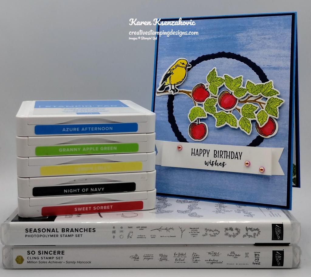 Stampin' Up! Seasonal Branches Birthday Wishes 1 creativestampingdesigns.com